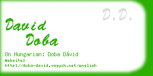 david doba business card